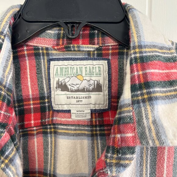 American Eagle Women's Size Medium Flannel - Picture 3 of 4